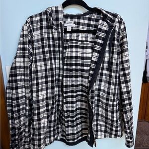 L.L. Bean Black and White Checkered Jacket
